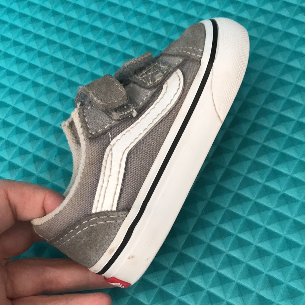 VANS Old Skool Baby Boy Doble Strap Suede Upper Shoes | 5 - Picture 7 of 11